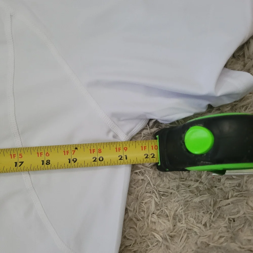 Compression Short Sleeve Base Layer - White & Navy - Picture 7 of 7